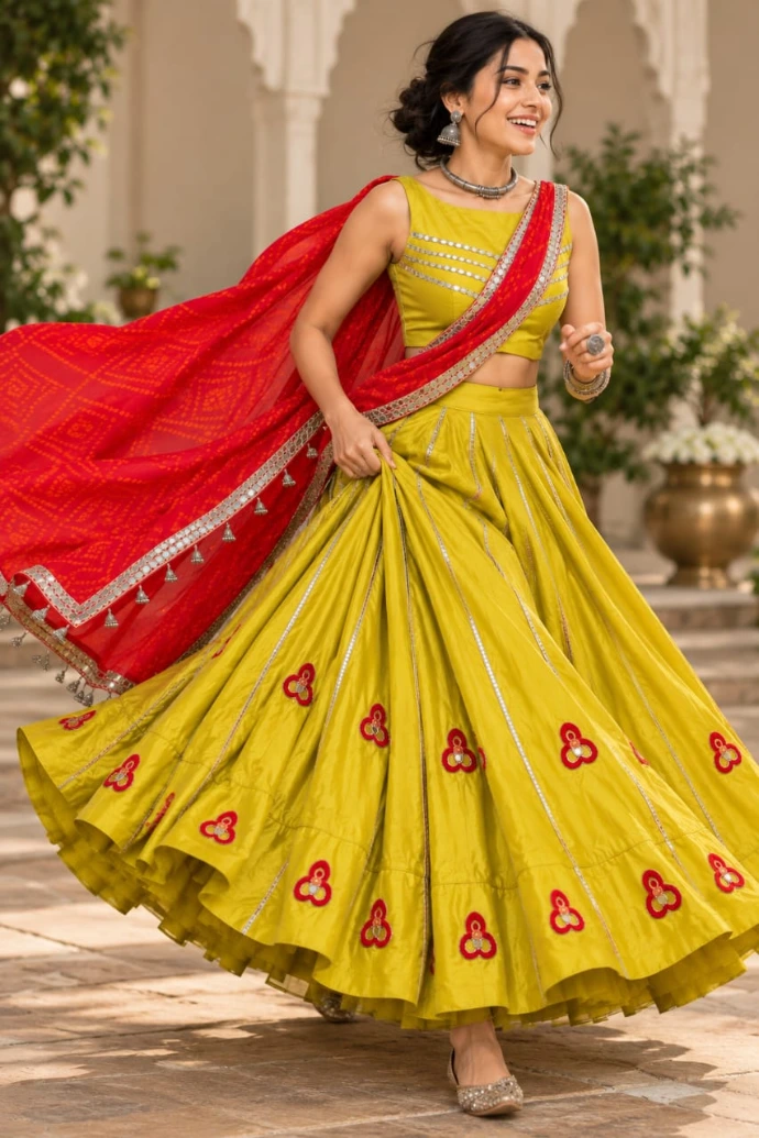 Yellow Navratri Dress