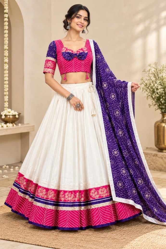 Purple Navratri Dress