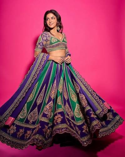 Green Navratri Dress