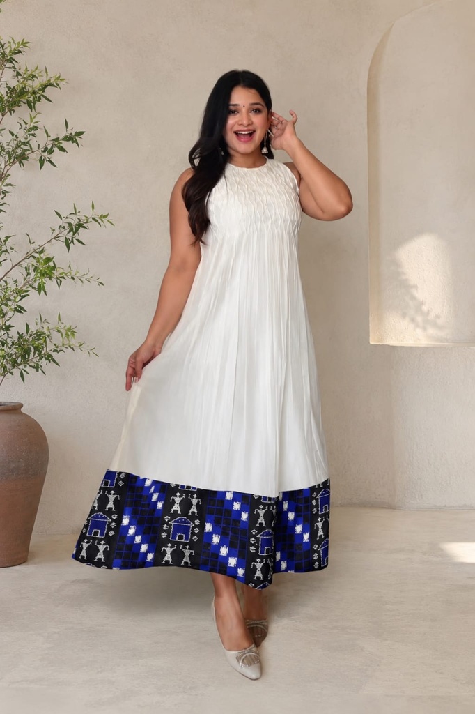 [NUL_000000900230] Sambalpuri Dress (Standard Size, XS)